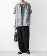 画像をギャラリービューアに読み込む, ATTACHMENT アタッチメントの2/90 WO TWIST TWILL EASY TROUSERS - BLACKの公式通販サイトsession福岡セレクトショップ
