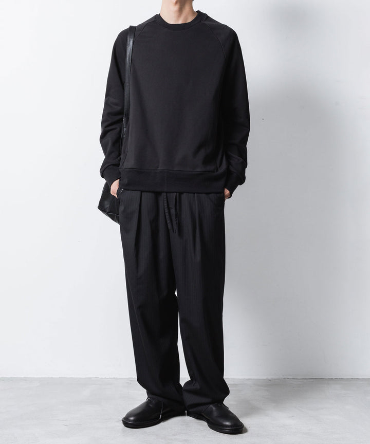 ATTACHMENT アタッチメントのCO STRECH TERRY PULLOVER - BLACKの公式通販サイトsession福岡セレクトショップ