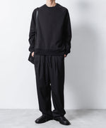 画像をギャラリービューアに読み込む, ATTACHMENT アタッチメントのCO STRECH TERRY PULLOVER - BLACKの公式通販サイトsession福岡セレクトショップ
