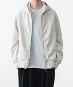 画像をギャラリービューアに読み込む, ATTACHMENT アタッチメントのCO STRETCH TERRY ZIP UP HOODIE - X.GRAYの公式通販サイトsession福岡セレクトショップ
