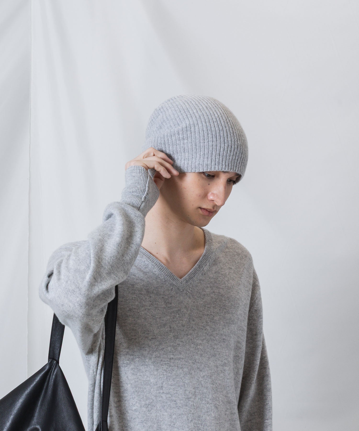 ATTACHMENT アタッチメントのCASHMERE　KNIT BEANIE - X.GRAYの公式通販サイトsession福岡セレクトショップ