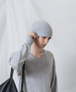 画像をギャラリービューアに読み込む, ATTACHMENT アタッチメントのCASHMERE　KNIT BEANIE - X.GRAYの公式通販サイトsession福岡セレクトショップ
