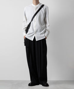 ATTACHMENT アタッチメントのPE STRETCH VIYELLA BAND COLLAR DRESS SHIRT - WHITE 公式通販サイトsession福岡セレクトショップ