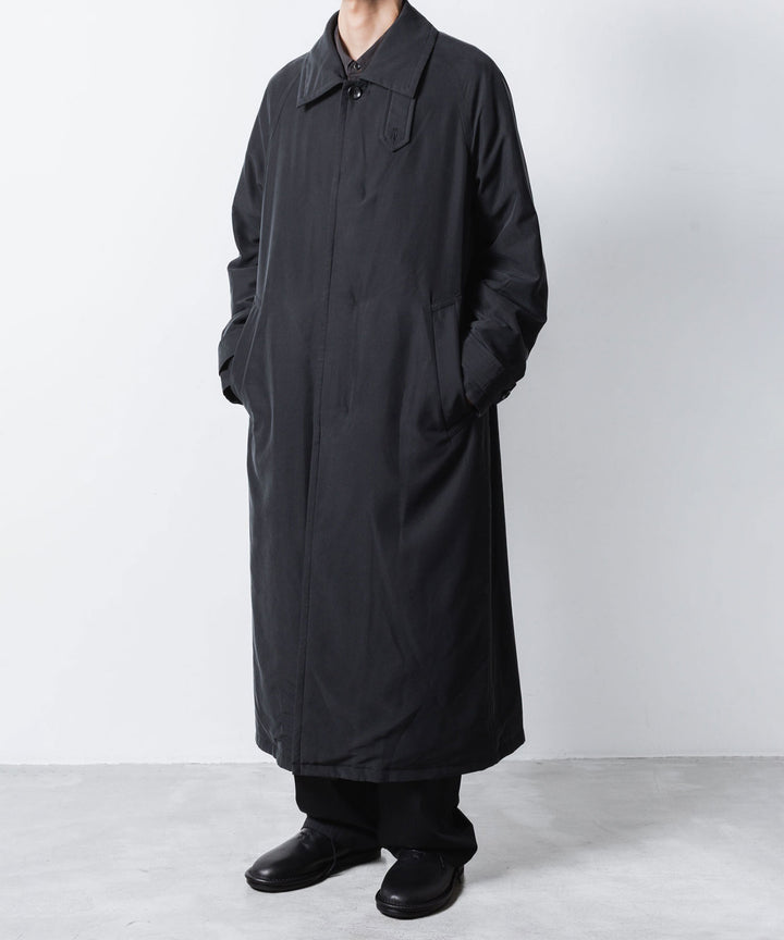 VEIN ヴェインのFIBRIL POPLIN PADDING BALMACAAN COAT - BLACKの公式通販サイトsession福岡セレクトショップ