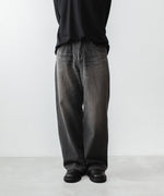 画像をギャラリービューアに読み込む, ATTACHMENT アタッチメントの11OZ DENIM WIDE JEANS - BLACKの公式通販サイトsession福岡セレクトショップ
