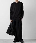 画像をギャラリービューアに読み込む, ATTACHMENT アタッチメントのCO/PE DOUBLE KNIT PULLOVER - BLACK 公式通販サイトsession福岡セレクトショップ
