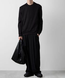 ATTACHMENT アタッチメントのCO/PE DOUBLE KNIT PULLOVER - BLACK 公式通販サイトsession福岡セレクトショップ