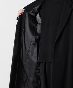 ATTACHMENT アタッチメントの2/48 WO KERSEY OVERSIZED CHESTER COAT - BLACK 公式通販サイトsession福岡セレクトショップ