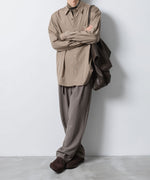 画像をギャラリービューアに読み込む, ATTACHMENT アタッチメントのCOTTON DOUBLE FACE SLIM FIT HIGHNECK L/S TEE - CAMELの公式通販サイトsession福岡セレクトショップ
