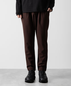 ATTACHMENT アタッチメントのPE STRETCH DOUBLE CLOTH REGULAR FIT EASY TROUSERS - BROWN 公式通販サイトsession福岡セレクトショップ