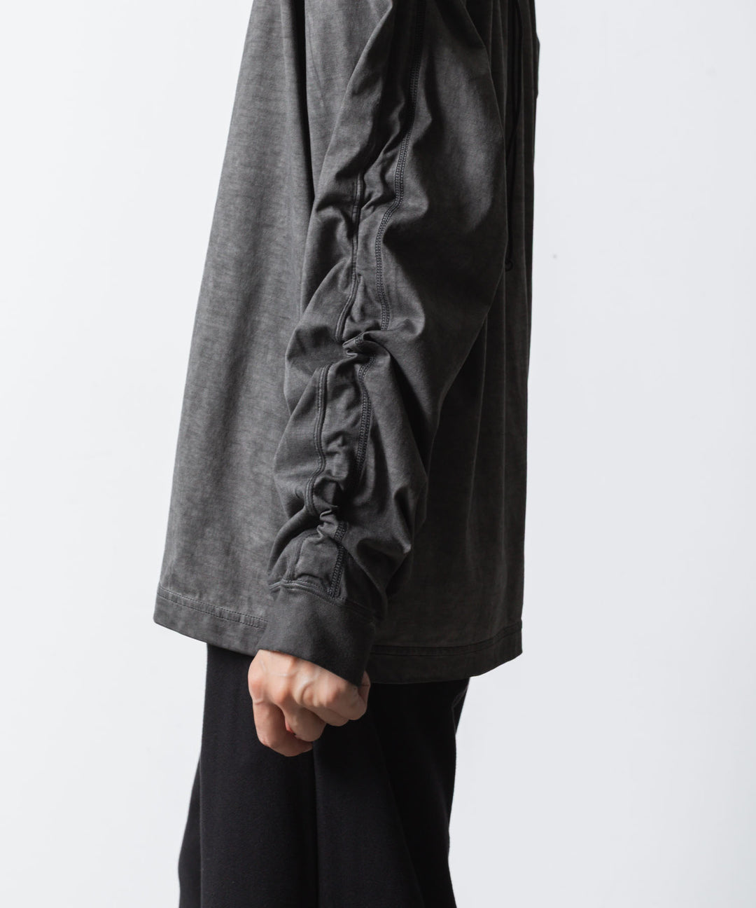 VEIN ヴェインの100/3 SUEDE JERSEY COLD DYED VESSEL L/S TEE - GRAYの公式通販サイトsession福岡セレクトショップ