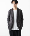 【 ATTACHMENT / EXCLUSIVE ITEM 】COTTON DOUBLE FACE STOLE CARDIGAN - D.GRAY