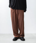 画像をギャラリービューアに読み込む, ATTACHMENT アタッチメントのCU/PE FIBRIL SATIN EASY TROUSERS - L.BROWNの公式通販サイトsession福岡セレクトショップ
