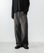 画像をギャラリービューアに読み込む, ATTACHMENT アタッチメントの11OZ DENIM WIDE JEANS - BLACKの公式通販サイトsession福岡セレクトショップ
