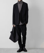 画像をギャラリービューアに読み込む, TTACHMENT アタッチメントのNY/CO STRETCH JERSEY COLLARLESS JACKET - BLACK 公式通販サイトsession福岡セレクトショップ
