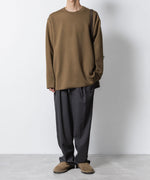 画像をギャラリービューアに読み込む, ATTACHMENT アタッチメントのWOxPE DOUBLE FACE KNIT CREW NECK PULLOVER - KHAKIの公式通販サイトsession福岡セレクトショップ
