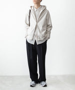 画像をギャラリービューアに読み込む, ATTACHMENT アタッチメントのCO STRETCH TERRY ZIP UP HOODIE - X.GRAYの公式通販サイトsession福岡セレクトショップ

