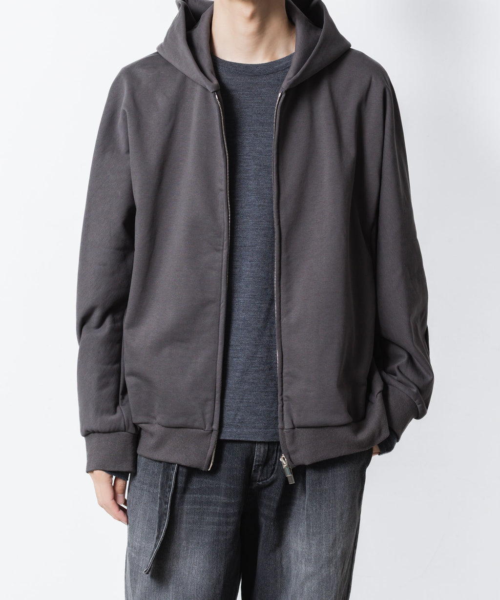 ATTACHMENT アタッチメントのCO STRECH TERRY ZIP UP HOODIE - D.GRAYの公式通販サイトsession福岡セレクトショップ