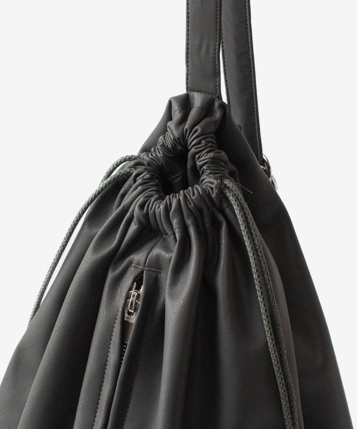 ATTACHMENT アタッチメントのSYNTHETIC LEATHER BUCKET BAG - GRAYの公式通販サイトsession福岡セレクトショップ