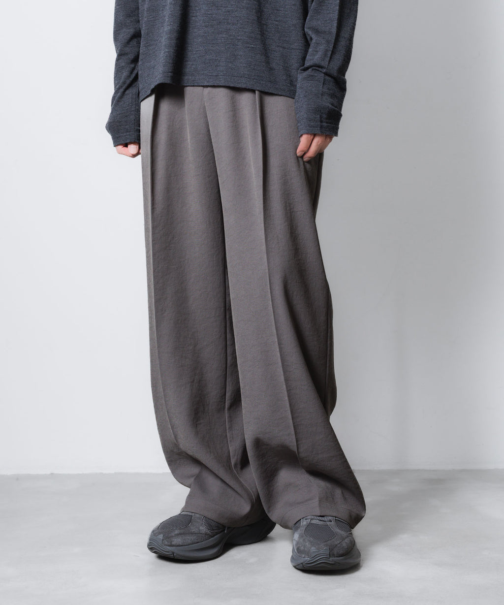 VEIN ヴェインのPE KERSEY 1TUCK TROUSERS - GRAYの公式通販サイトsession福岡セレクトショップ