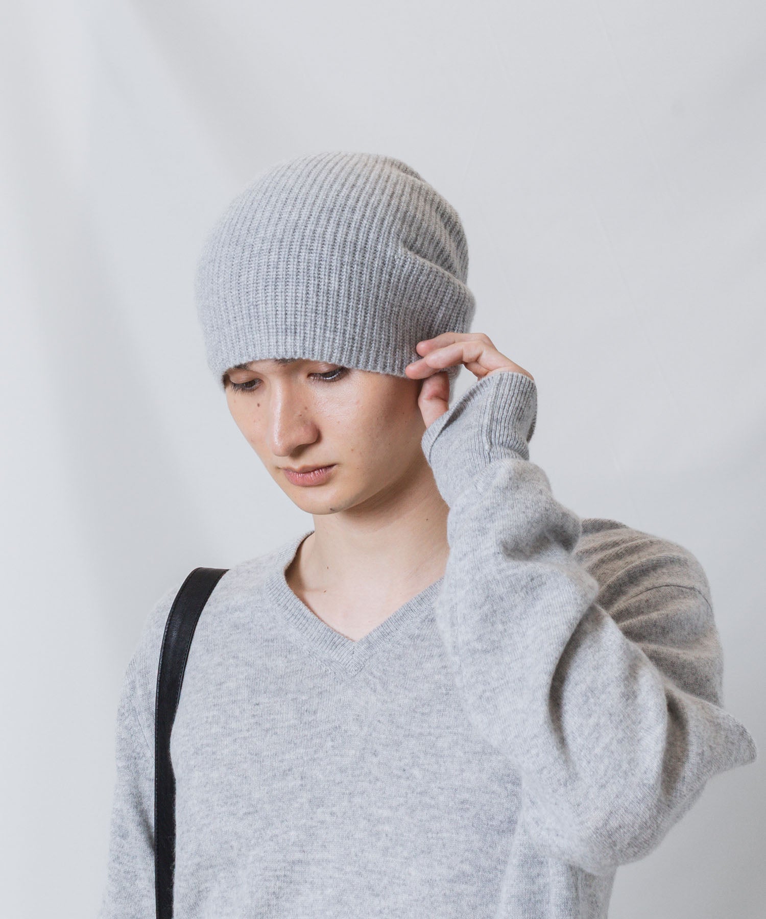 ATTACHMENT アタッチメントのCASHMERE　KNIT BEANIE - X.GRAYの公式通販サイトsession福岡セレクトショップ