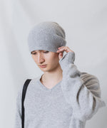 画像をギャラリービューアに読み込む, ATTACHMENT アタッチメントのCASHMERE　KNIT BEANIE - X.GRAYの公式通販サイトsession福岡セレクトショップ
