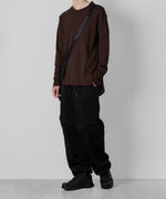 画像をギャラリービューアに読み込む, 【ATTACHMENT】ATTACHMENT アタッチメントのNY/CO TWILL WIDE CARGO TROUSERS - BLACK 公式通販サイトsession福岡セレクトショップ
