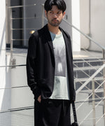 画像をギャラリービューアに読み込む, ATTACHMENT / EXCLUSIVE ITEMアタッチメントのCOTTON DOUBLE FACE STOLE CARDIGAN - BLACKの公式通販サイトsession福岡セレクトショップ
