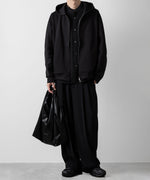 画像をギャラリービューアに読み込む, ATTACHMENT アタッチメントのCO/PE DOUBLE KNIT ZIP UP HOODIE - BLACK 公式通販サイトsession福岡セレクトショップ
