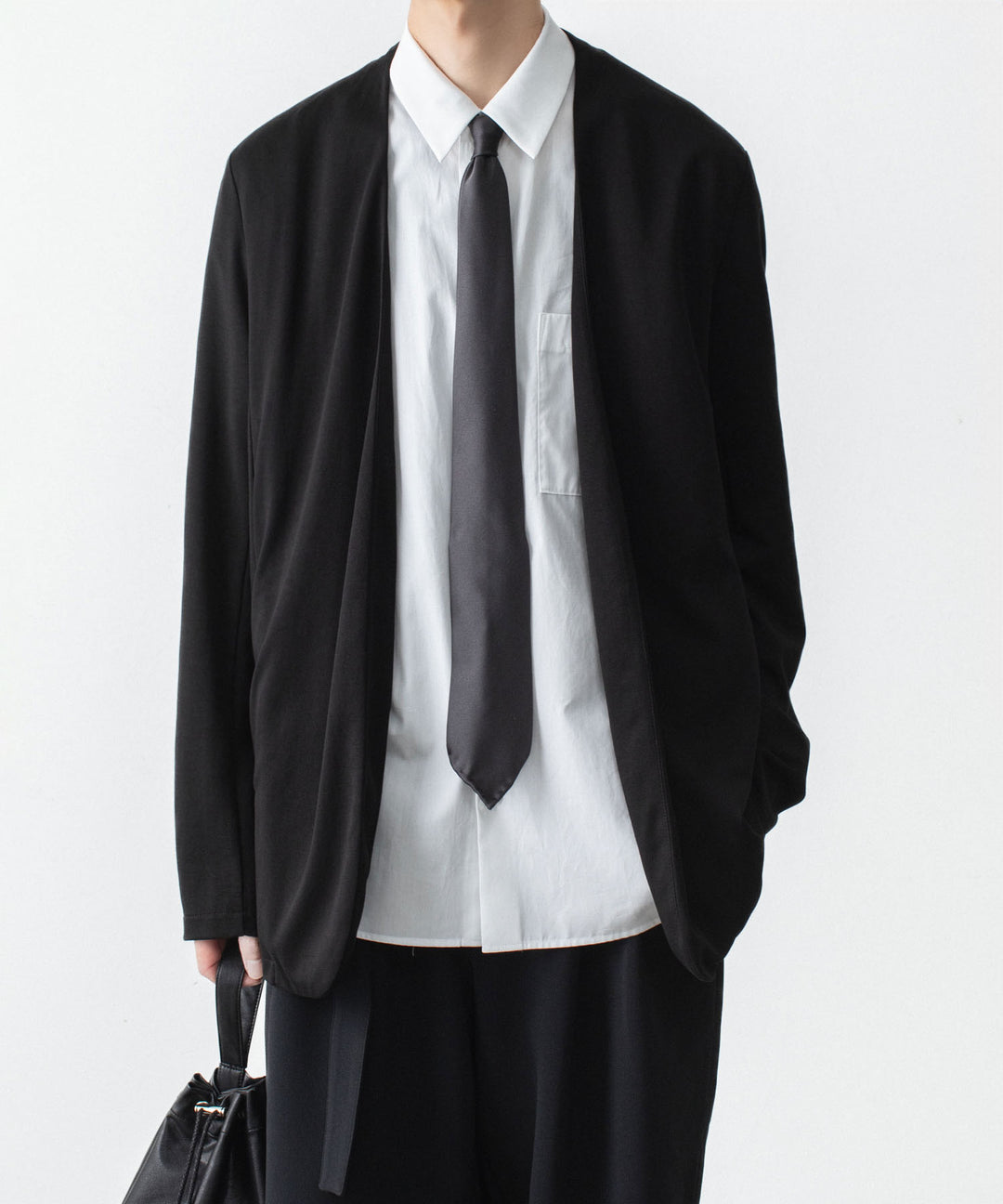 ATTACHMENT アタッチメントのSILK SATIN TIE - BLACKの公式通販サイトsession福岡セレクトショップ