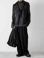 画像をギャラリービューアに読み込む, ATTACHMENT アタッチメントのSORIBIA TWILL BELTED WIDE TROUSERS-BLACKの公式通販サイトsession福岡セレクトショップ
