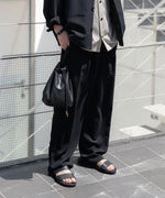画像をギャラリービューアに読み込む, ATTACHMENT アタッチメントのSMOOTH LEATHER SLIDE SANDAL - BLACKの公式通販サイトsession福岡セレクトショップ
