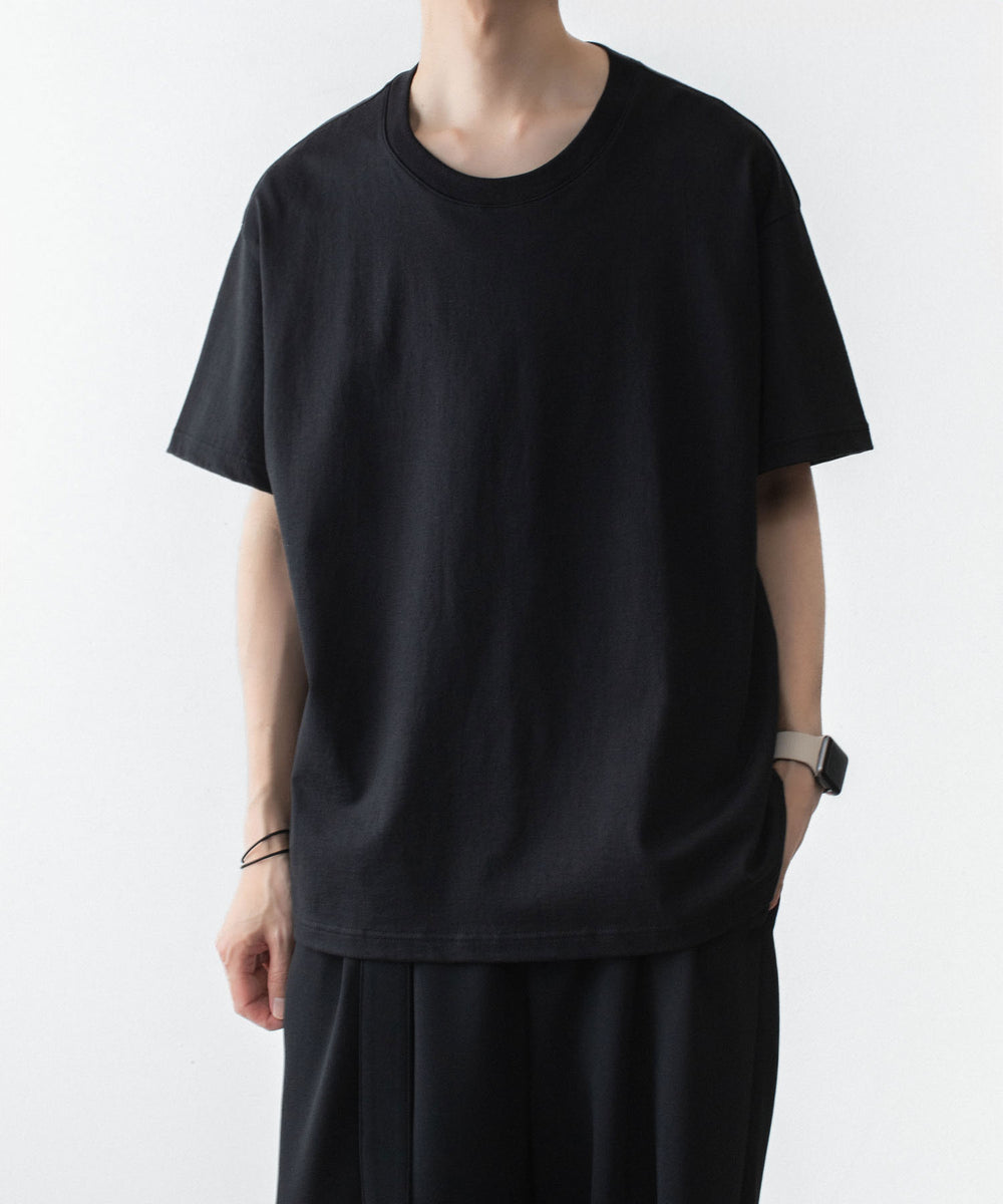 ATTACHMENT アタッチメントの30//2 SUVIN JERSEY EMBROIDERY TEE - BLACKの公式通販サイトsession福岡セレクトショップ