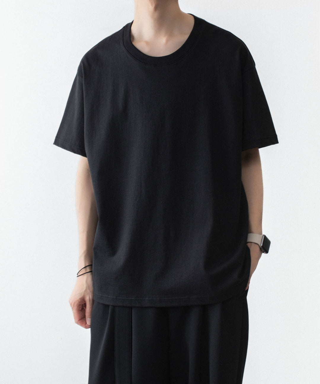 ATTACHMENT アタッチメントの30//2 SUVIN JERSEY EMBROIDERY TEE - BLACKの公式通販サイトsession福岡セレクトショップ