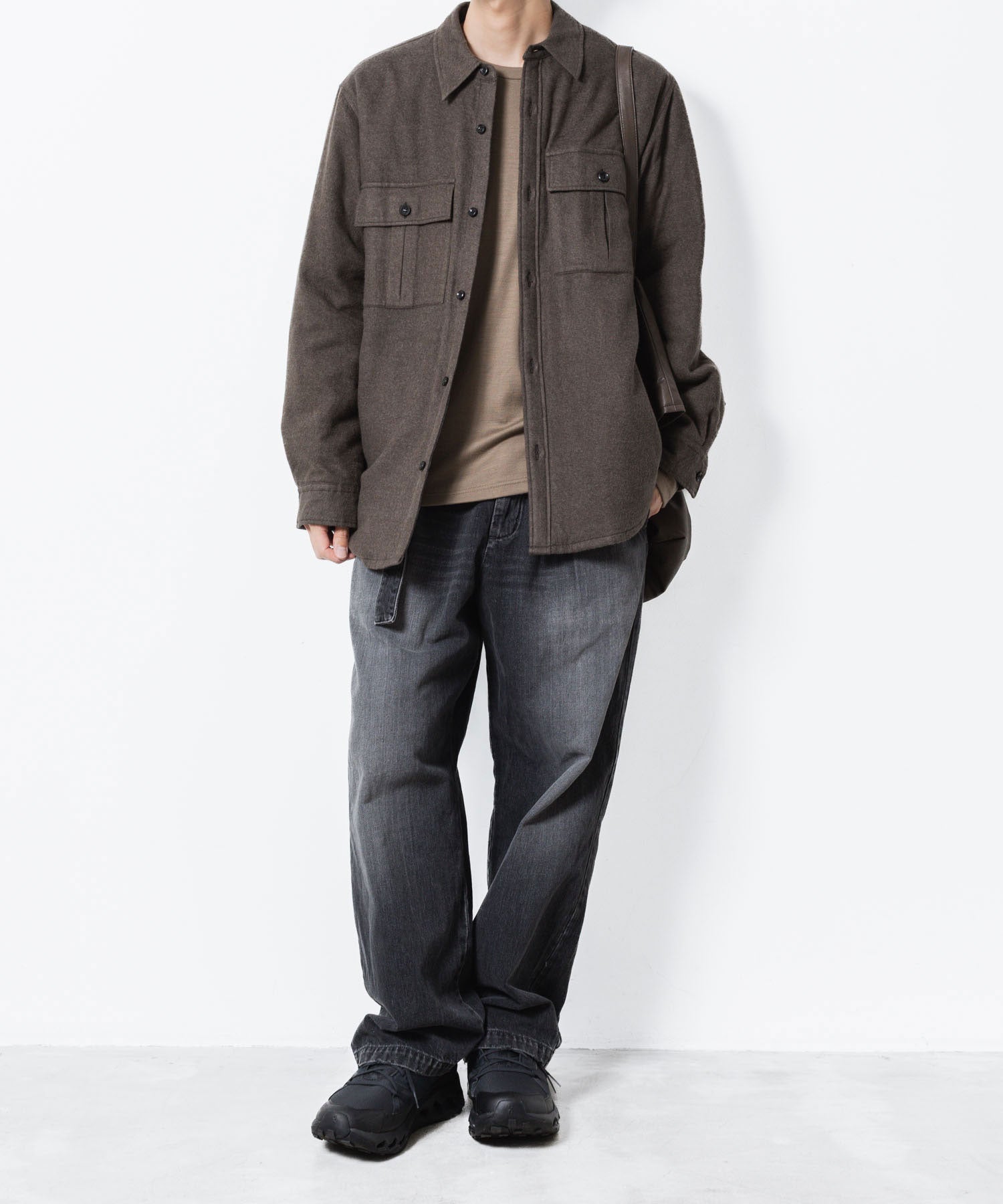 ATTACHMENT アタッチメントのRY/CO/SI FLANNEL PADDING L/S SHIRT - D.GRAYの公式通販サイトsession福岡セレクトショップ