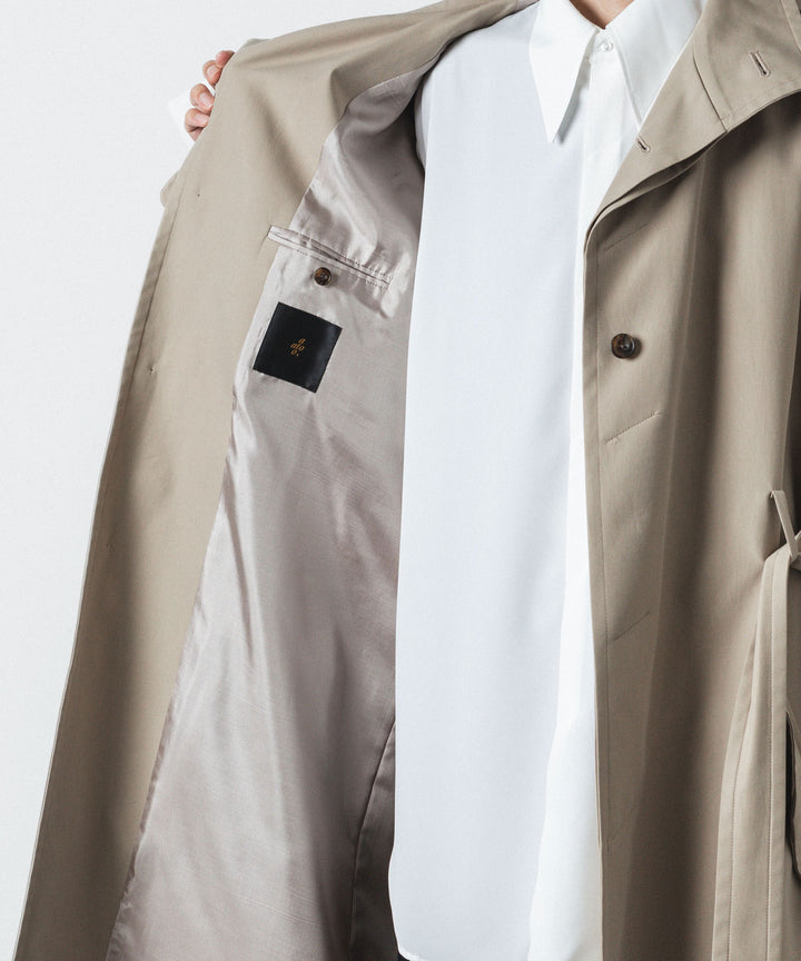 ato(アトウ)のSTAND COLLAR SINGLE TRENCH COAT - BEIGEの公式通販サイトsession福岡セレクトショップ