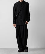 画像をギャラリービューアに読み込む, ATTACHMENT アタッチメントのPE STRETCH VIYELLA REGULAR COLLAR DRESS SHIRT - BLACK 公式通販サイトsession福岡セレクトショップ
