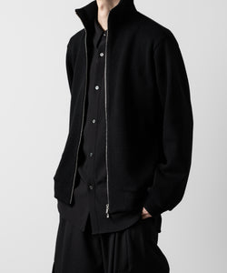 ato(アトウ)のSTAND COLLAR ZIP CARDIGAN  - BLACKの公式通販サイトsession福岡セレクトショップ