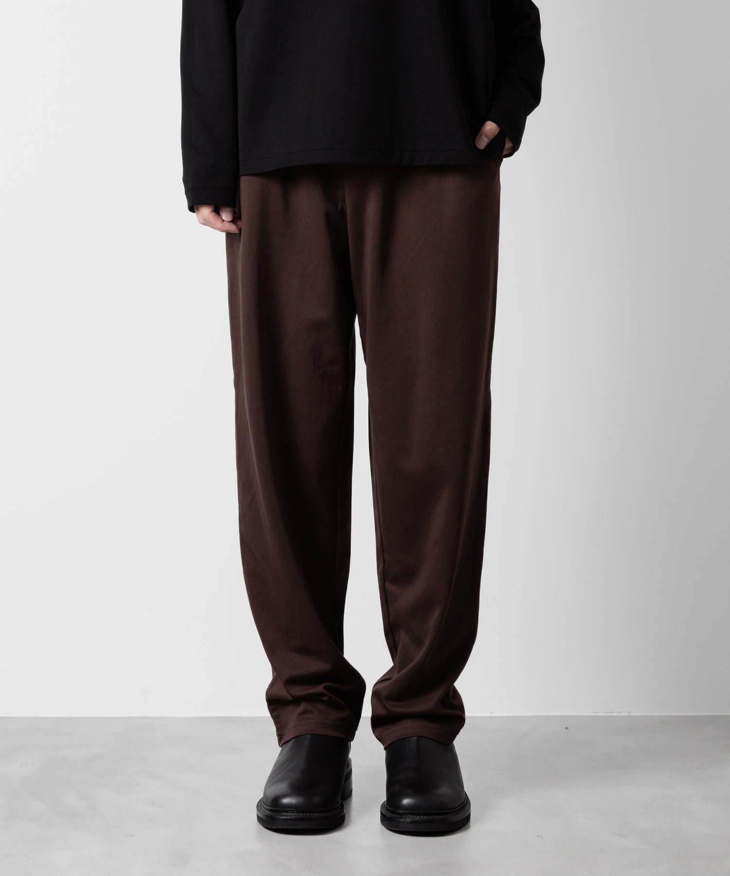 ATTACHMENT アタッチメントのCOTTON DOUBLE FACE LOUNGE TROUSERS - BORDEAUX 公式通販サイトsession福岡セレクトショップ