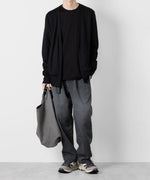 画像をギャラリービューアに読み込む, ATTACHMENT アタッチメントの11oz DENIM BELTED TAPERED FIT TROUSERS - BLACK 公式通販サイトsession福岡セレクトショップ
