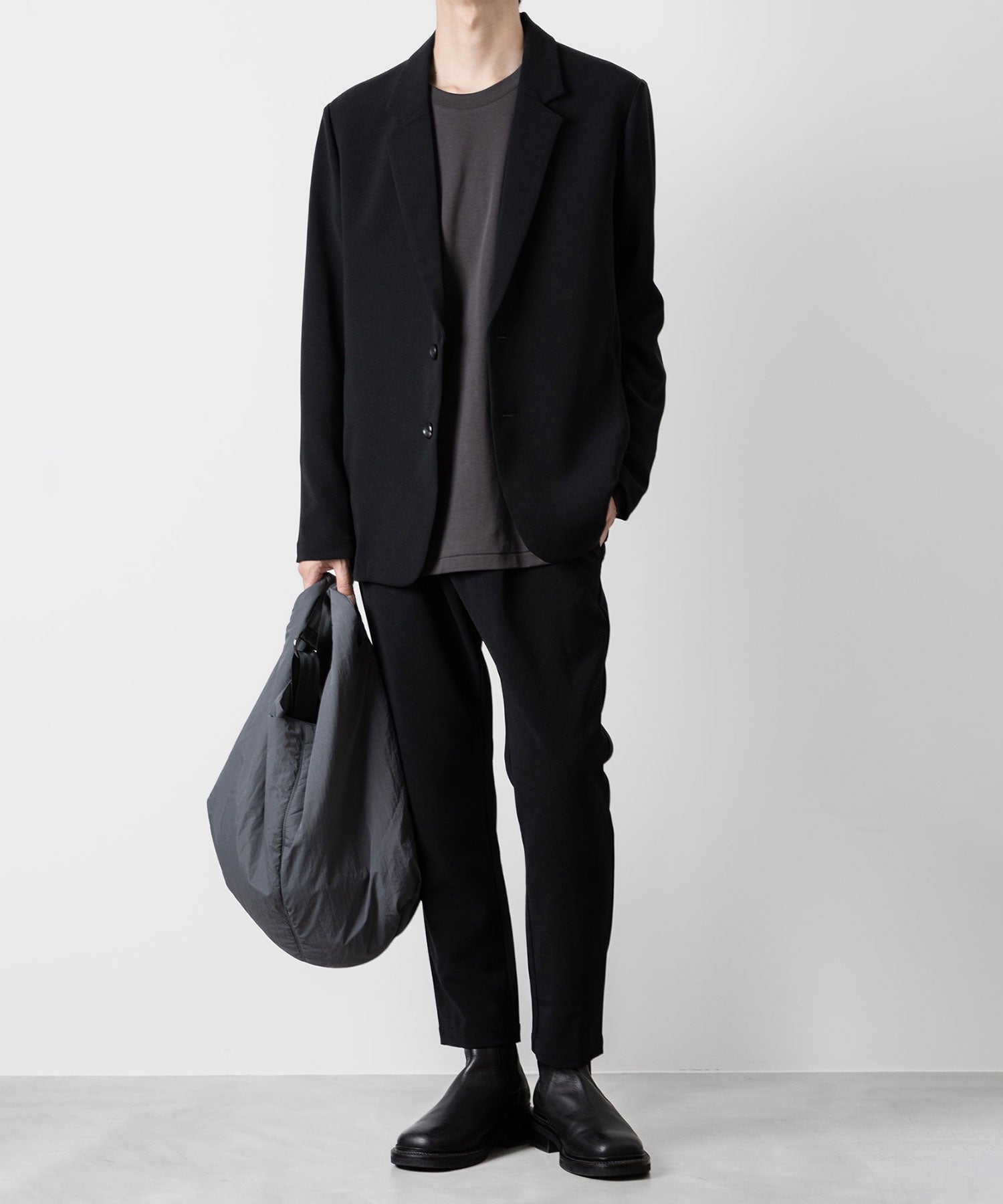 ATTACHMENT アタッチメントのPE STRETCH DOUBLE CLOTH 2B JACKET - BLACK 公式通販サイトsession福岡セレクトショップ