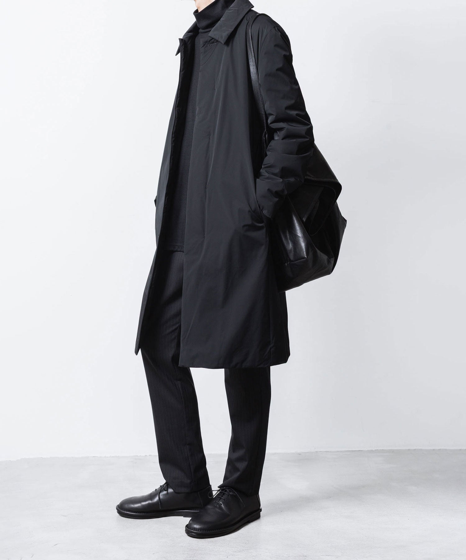 ATTACHMENT アタッチメントのNY 2LAYER STRETCH PADDING BALMACAAN COAT - BLACKの公式通販サイトsession福岡セレクトショップ