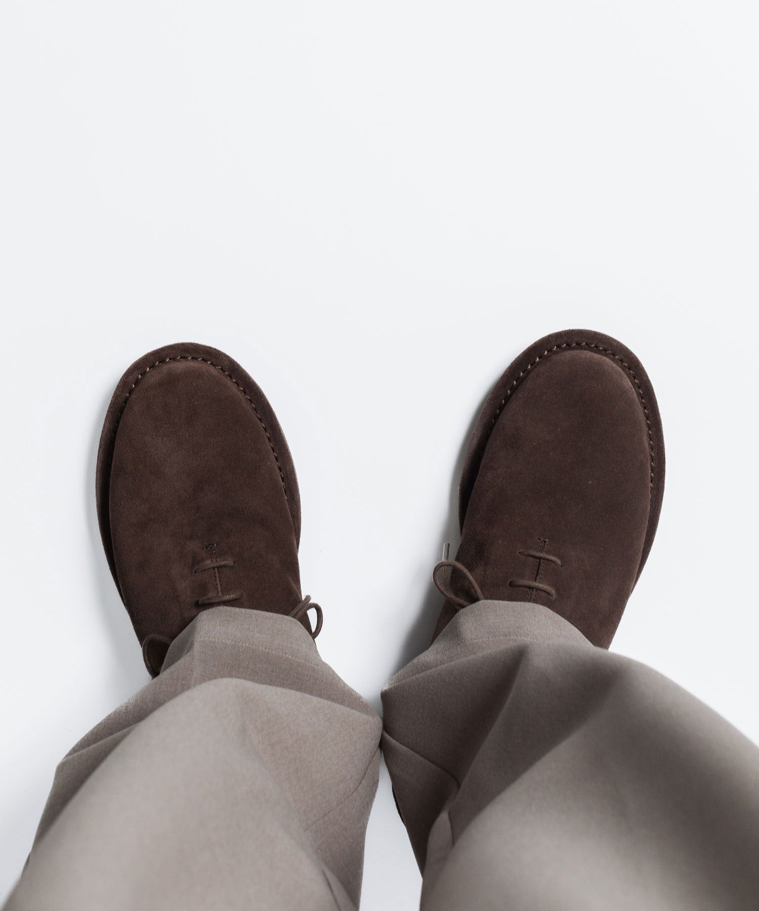 ATTACHMENT アタッチメントのCOW LEATHER SUEDE BABOUCHE - BROWNの公式通販サイトsession福岡セレクトショップ