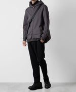 画像をギャラリービューアに読み込む, ATTACHMENT アタッチメントのPE STRETCH DOUBLE CLOTH COLLARLESS JACKET - BLACK 公式通販サイトsession福岡セレクトショップ
