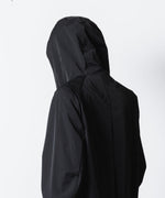画像をギャラリービューアに読み込む, 【 ATTACHMENT 】NY 2LAYER STRETCH LIGHT HOODED COAT - BLACK
