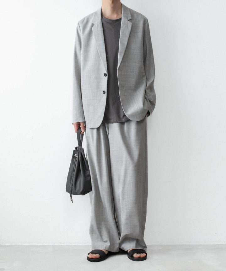 ATTACHMENT アタッチメントのWO/TA STRETCH TRO 1TUCK WIDE TROUSERS - X.GRAYの公式通販サイトsession福岡セレクトショップ