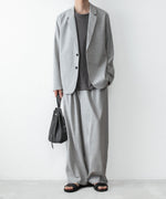 画像をギャラリービューアに読み込む, ATTACHMENT アタッチメントのWO/TA STRETCH TRO 1TUCK WIDE TROUSERS - X.GRAYの公式通販サイトsession福岡セレクトショップ
