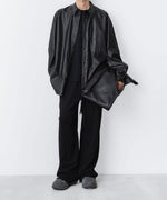 画像をギャラリービューアに読み込む, VEIN-ヴェイン SYNTHETIC LEATHER L/S SHIRTのBLACK 公式通販サイトsession福岡セレクトショップ
