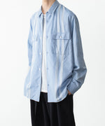 画像をギャラリービューアに読み込む, ATTACHMENT アタッチメントのCO/TEN JACQUARD LAWN PATCH POCKET L/S SHIRT - S.BLUEの公式通販サイトsession福岡セレクトショップ
