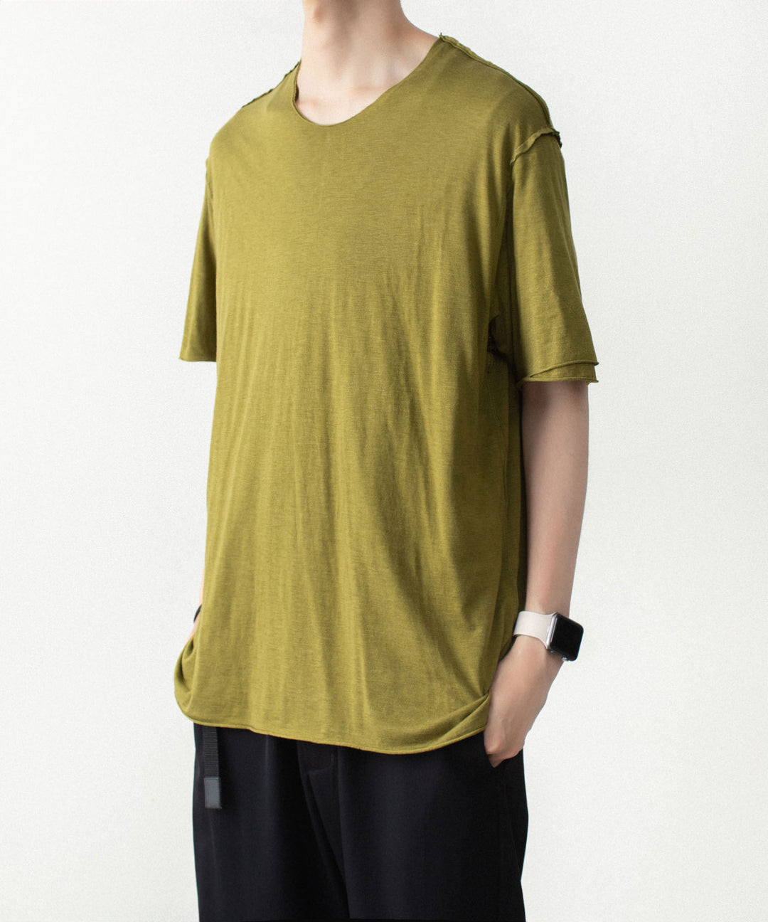 ATTACHMENT アタッチメントのCO/CU JERSEY SLIM FIT LAYERED S/S TEE - D.YELLOWの公式通販サイトsession福岡セレクトショップ